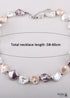 Boho Necklace, RH Big Pearl Shell White Pink Necklaces
